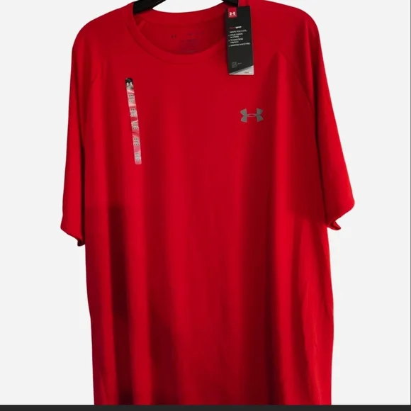 Under Armour Men's Vibrant Red Short Sleeve Tee - Picture 1 of 2